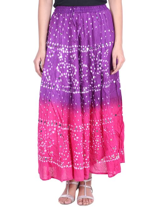 bandhani printed embellished a-line skirt - 15919185 - Very Small Image - 1