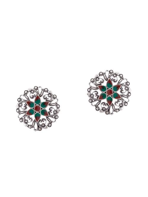 multi colored metal studs earring - 15919447 - Very Small Image - 1