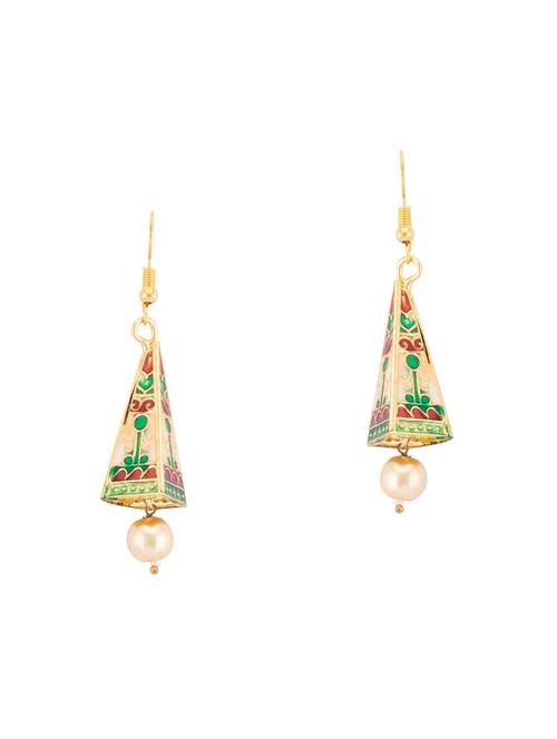multi colored brass chandellier earring - 15919476 - Very Small Image - 1