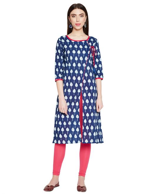 angerkha printed kurta - 15920358 - Very Small Image - 1