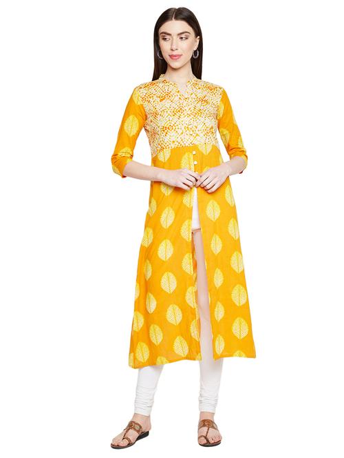 high slit printed kurta - 15920365 - Very Small Image - 1