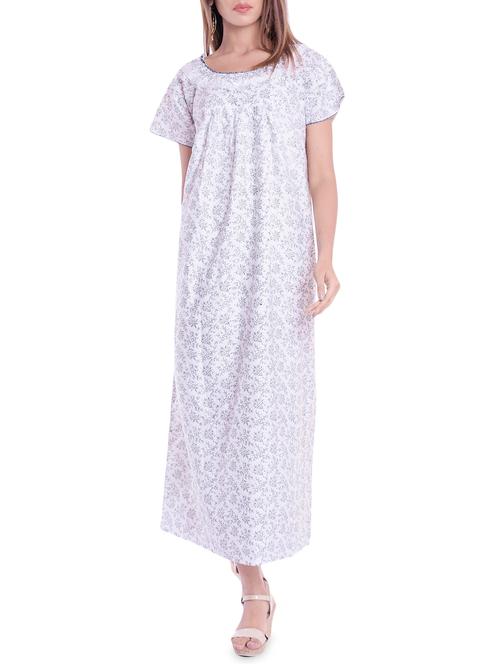 floral bow detail nightwear gown - 15920419 - Very Small Image - 1