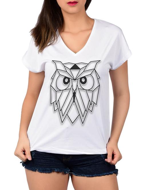 v-neck graphic print tee - 15920460 - Very Small Image - 1