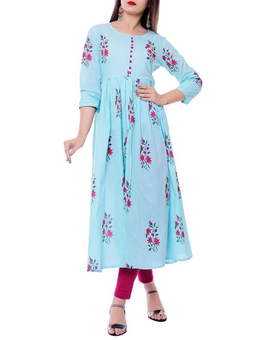 high slit printed kurta - 15920654 - Very Small Image - 1