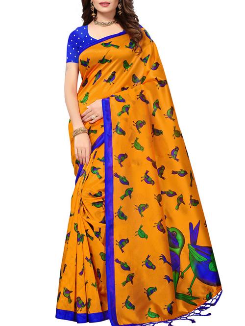 animal print silk saree - 15920891 - Very Small Image - 1