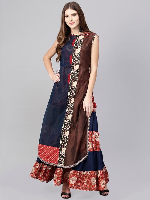 layered long dress - 15921164 - Very Small Image - 1