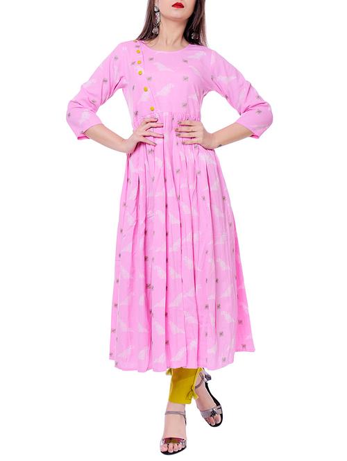 flared printed kurta - 15921303 - Very Small Image - 1