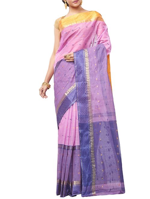 ethnic motif tant saree - 15921910 - Very Small Image - 1