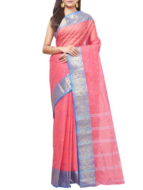 ethnic motif tant saree - 15921932 - Very Small Image - 1