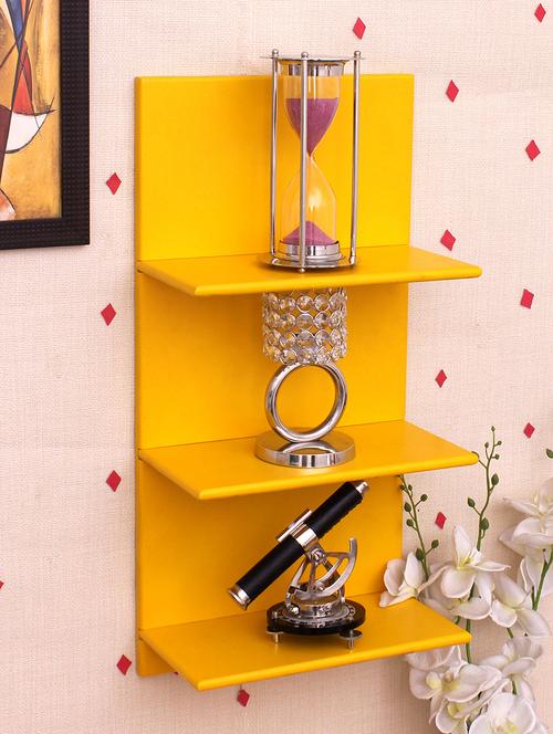 home sparkle wooden 3 tier rack (yellow) - 15923579 - Very Small Image - 1