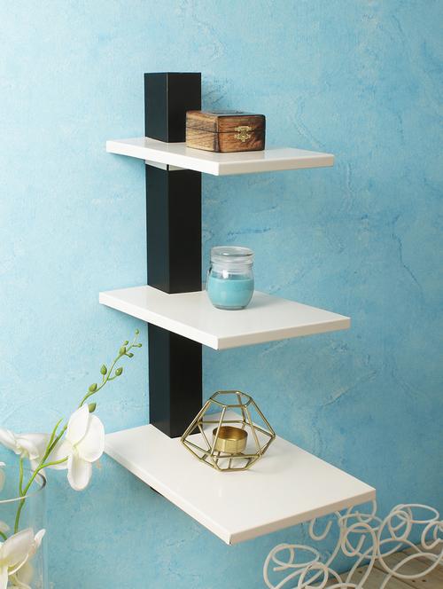 home sparkle 3 tier rack mild steel (white & black) - 15923855 - Very Small Image - 1