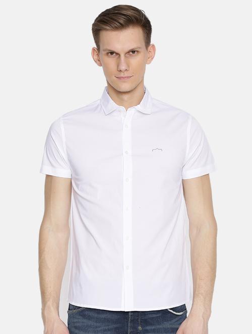 white solid casual shirt - 15925379 - Very Small Image - 1
