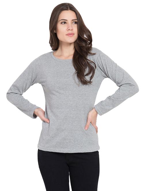 round neck long sleeved tee - 15926250 - Very Small Image - 1