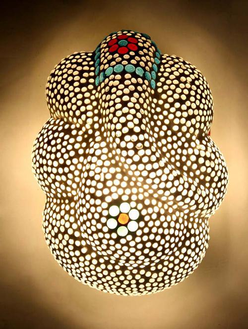 home sparkle led wall light & lamp glass (multicolour) (10 x 10 x 20 cm) - 15926602 - Very Small Image - 1