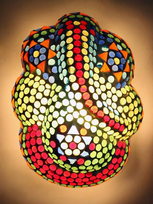 home sparkle led wall light & lamp glass (multicolour) (10 x 10 x 20 cm) - 15926609 - Very Small Image - 1