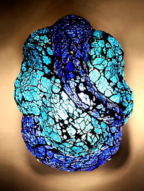home sparkle led wall light & lamp glass (multicolour) (10 x 10 x 20 cm) - 15926610 - Very Small Image - 1