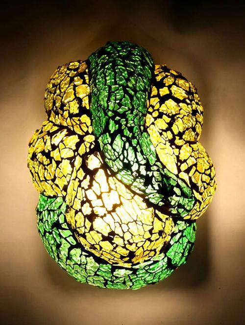 home sparkle led wall light & lamp glass (multicolour) (10 x 10 x 20 cm) - 15926612 - Very Small Image - 1