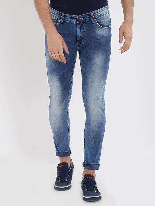 blue light washed denim jeans - 15926684 - Very Small Image - 1