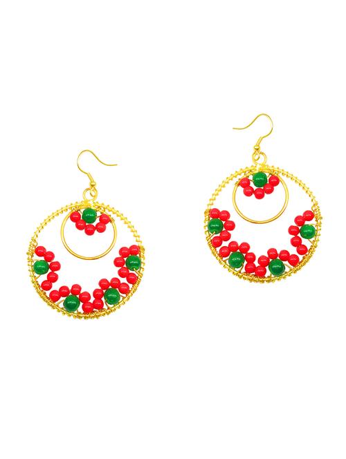 red metal hoop earring - 15927136 - Very Small Image - 1