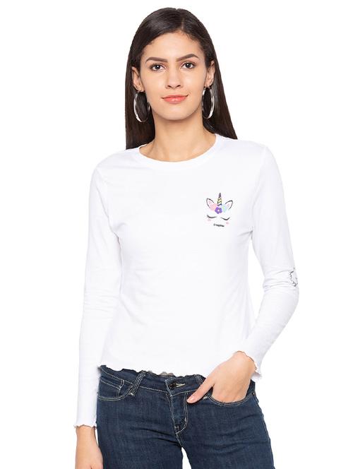 lettuce edge graphic print tee - 15927498 - Very Small Image - 1