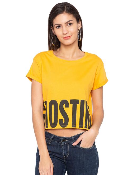 letter print short sleeved tee - 15927501 - Very Small Image - 1