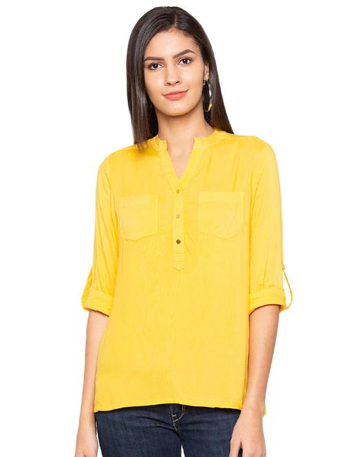 fuchsia roll up sleeved tunic - 15927512 - Very Small Image - 1