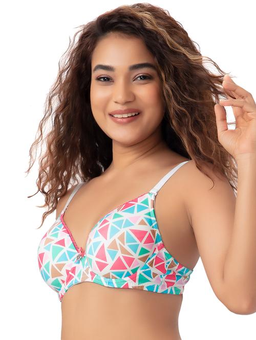 geometric bow patch t-shirt bra - 15930739 - Very Small Image - 1