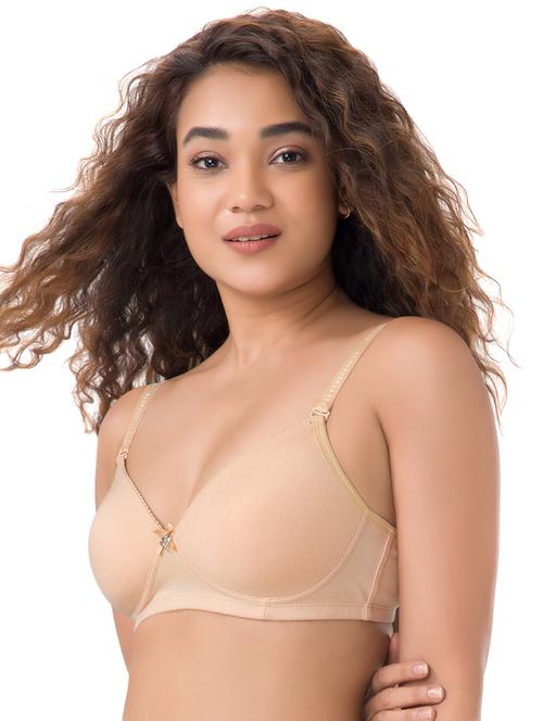 lace trim bow patch t-shirt bra - 15930744 - Very Small Image - 1