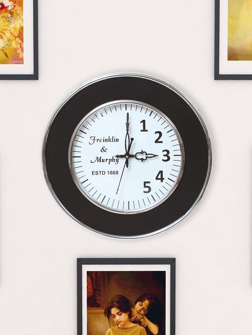 home sparkle wall clock mild steel (multicolour) (30 x 6.5 x 20 cm) - 15930776 - Very Small Image - 1
