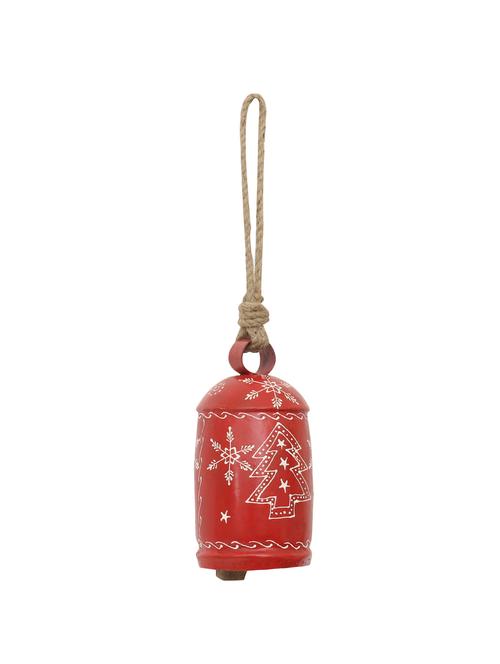 home sparkle tribal art bell mild steel (red) (10 x 10 x 40 cm) - 15930878 - Very Small Image - 1