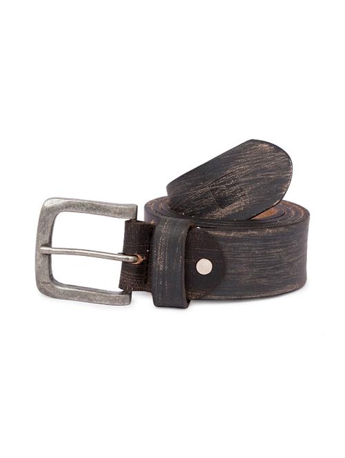 charcoal leather belt - 15932279 - Very Small Image - 1