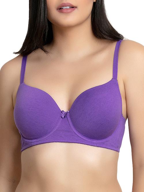 bow patch solid tshirt bra - 15932421 - Very Small Image - 1