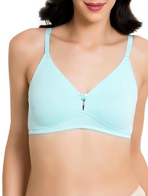 bow patch solid bra - 15932423 - Very Small Image - 1