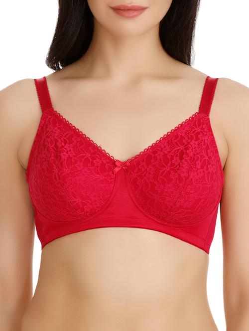 bow patch laced bra - 15932455 - Very Small Image - 1