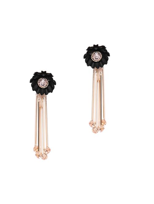 black brass drop earring - 15932860 - Very Small Image - 1