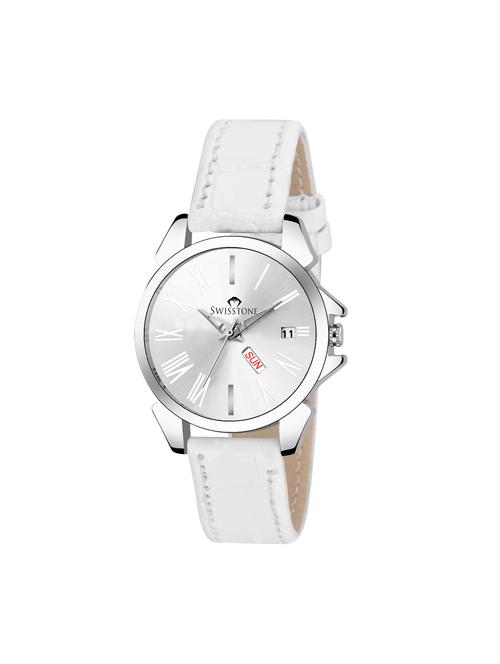 swisstone wt345-white round dial analog watch - 15933029 - Very Small Image - 1
