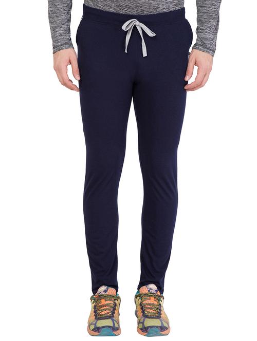 navy blue cotton ankle length track pant - 15934696 - Very Small Image - 1