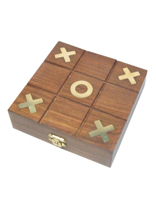 brown wood tic tac toe toy game - 15934933 - Very Small Image - 1