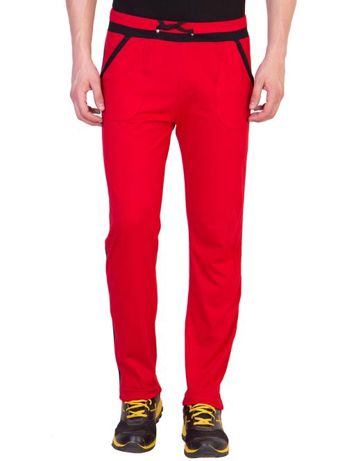 red side striped full length track pant - 15935149 - Very Small Image - 1