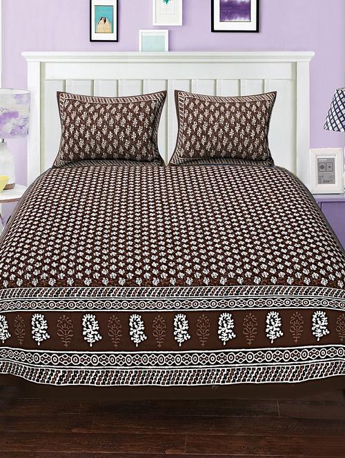 cotton bed sheet with 2 pillow covers - 15935308 - Very Small Image - 1