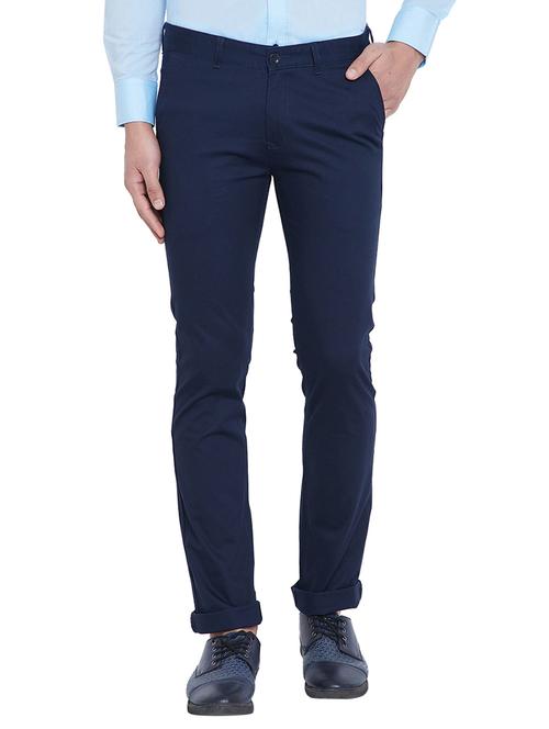blue cotton chinos - 15936062 - Very Small Image - 1