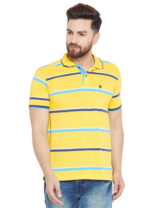 yellow cotton pocket t-shirt - 15936177 - Very Small Image - 1