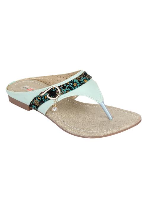 sea green toe separator sandals - 15936568 - Very Small Image - 1
