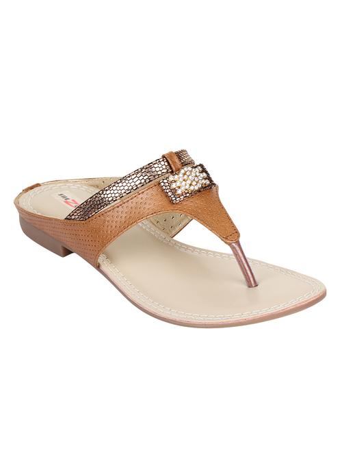 tan toe separator sandals - 15936574 - Very Small Image - 1