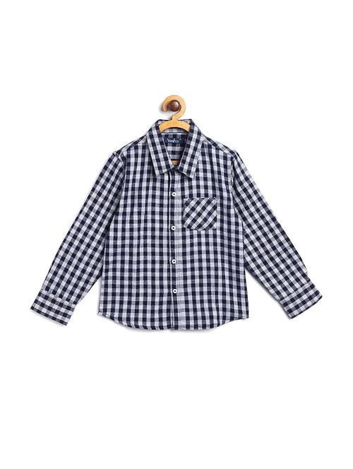 navy blue cotton shirt - 15936634 - Very Small Image - 1