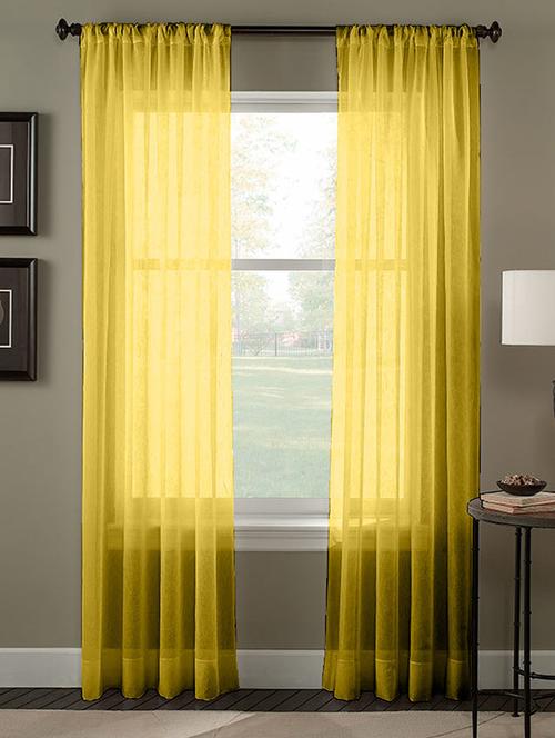 cotton aqua sheer rod pocket curtain set - 15936907 - Very Small Image - 1