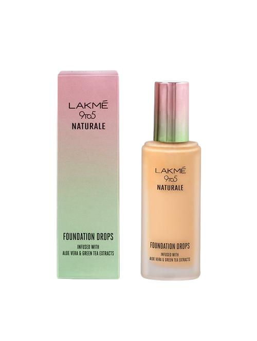 lakme 9 to 5 naturale foundation drops, rose silk, 18 ml - 15937055 - Very Small Image - 1