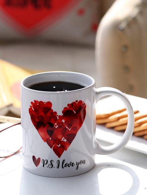 valentines p s i love you printed mug - 15937836 - Very Small Image - 1