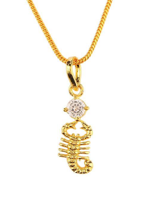 gold metal chain necklace - 15938030 - Very Small Image - 1