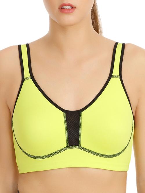 mesh paneled sports bra - 15938310 - Very Small Image - 1